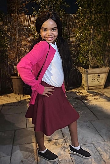 Kyla Pratt's Daughter Dressed as Penny Proud For Halloween
