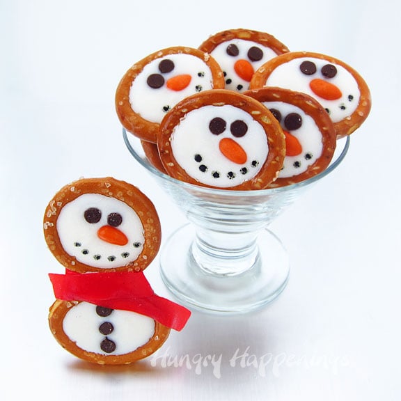 Frosty the Snowmen Pretzels