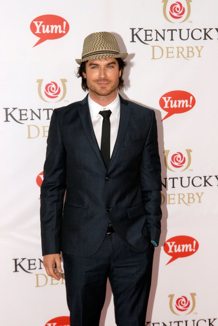 Ian Somerhalder wore a suit to Churchill Downs for the event in 2011