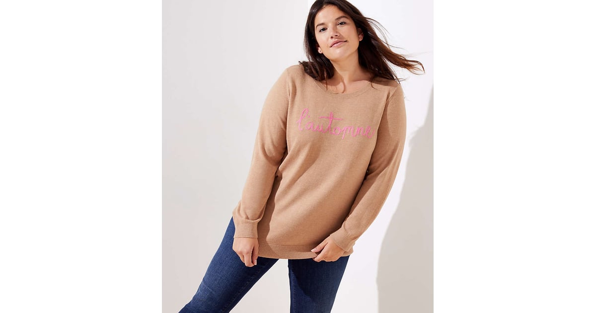 Loft Plus L'Automne Sweater  Loft Now Carries Extended Sizing in