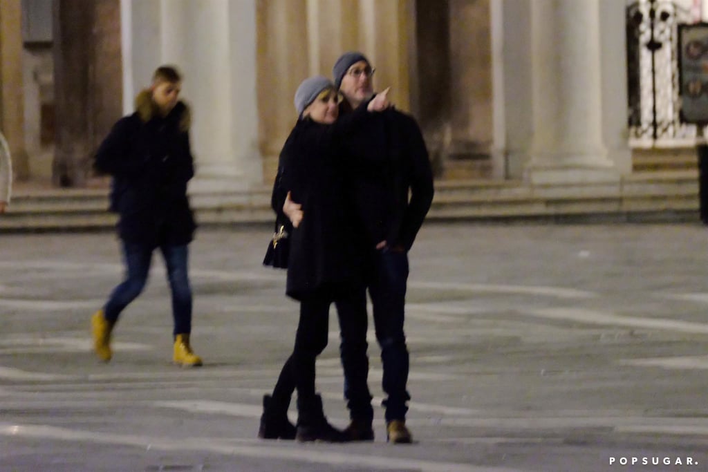 Anna Faris and Michael Barrett in Italy Pictures Nov. 2017