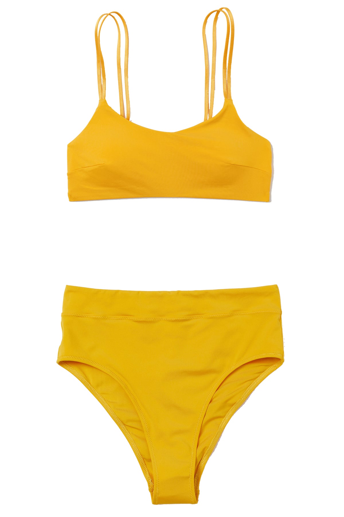 yellow swimsuit h&m