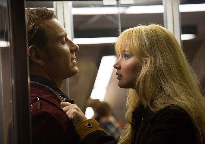 Michael Fassbender and Jennifer Lawrence