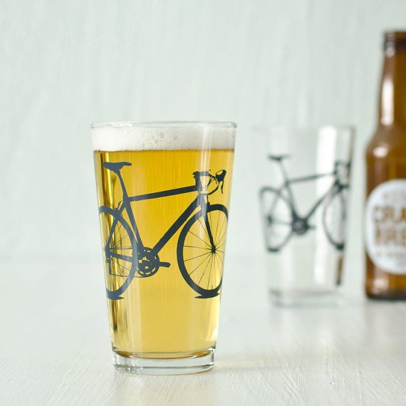 Bike Pint Glass