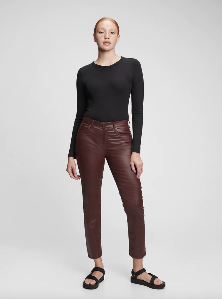A Sweater and Coated Jeans