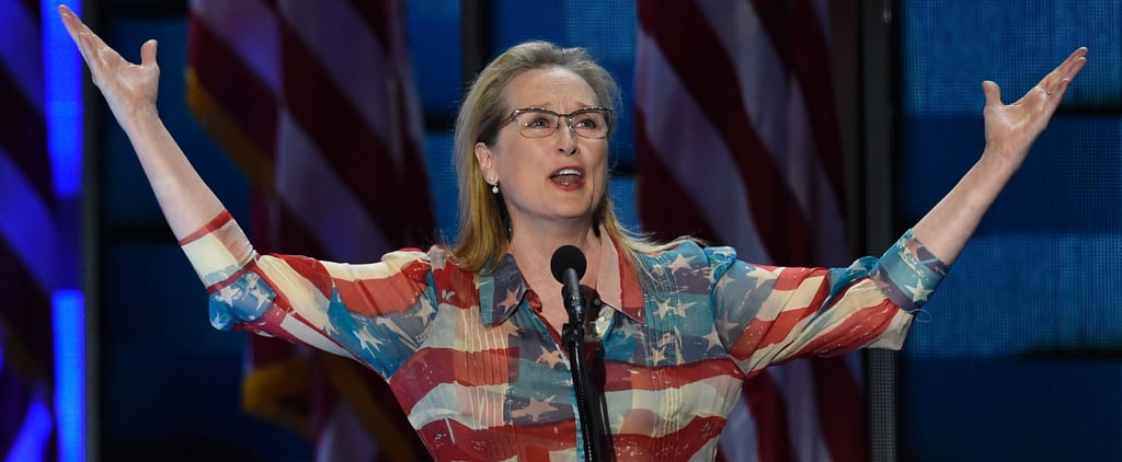 Meryl Streep American Flag Dress at DNC 2016