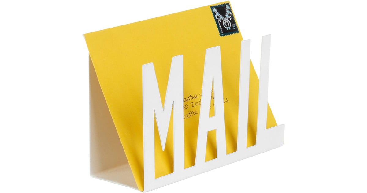Mygift White Metal Desktop Cutout Mail Letter Holder The Best