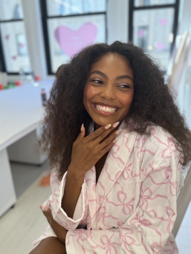 Coquette Nails at NYFW 2024 Coquette Nails at NYFW 2024