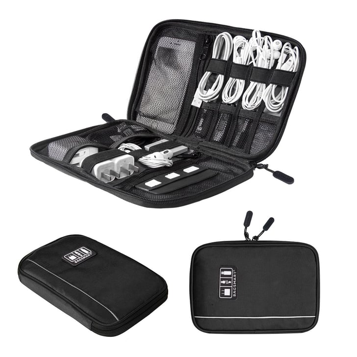 Bagsmart Electronic Organiser Travel Universal Cable Organiser Fun