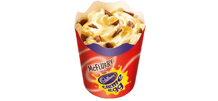 McDonald's Cadbury Creme Egg McFlurry