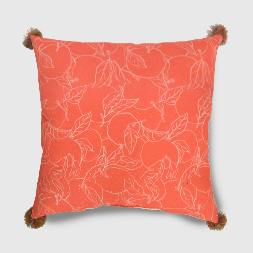 Get the Look: Oversize Square Oranges Outdoor Pillow