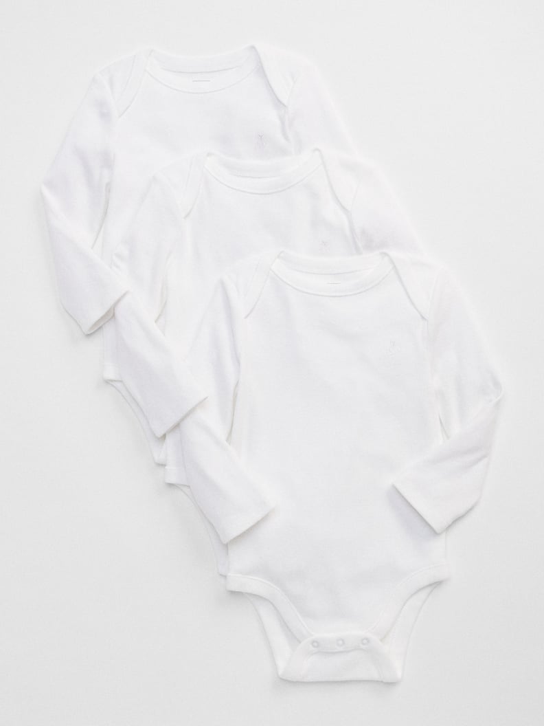 Gap Baby First Favorite Long Sleeve Bodysuit (3-Pack)