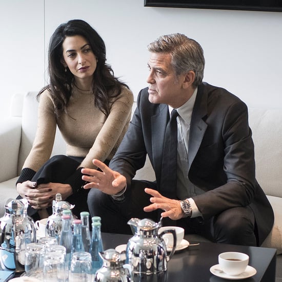 George and Amal Clooney Sit Down With Angela Merkel