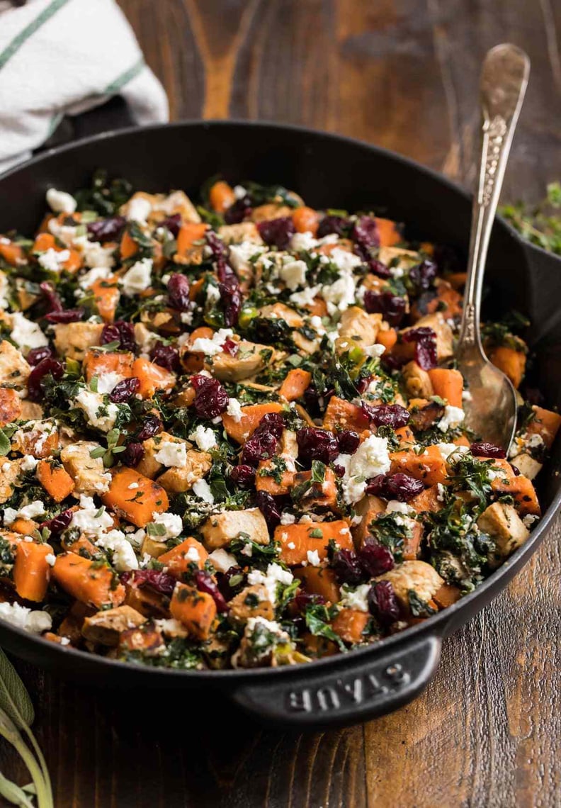 Chicken With Sweet Potatoes and Kale