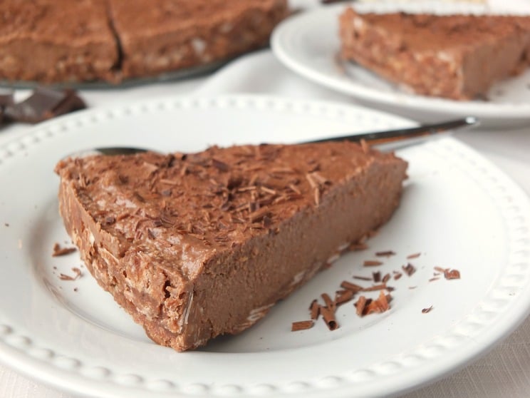 No-Bake Paleo Peppermint Chocolate Cheesecake