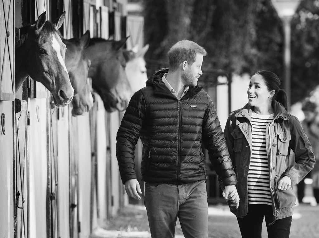 Meghan and Harry With Horses on Morocco Tour February 2019