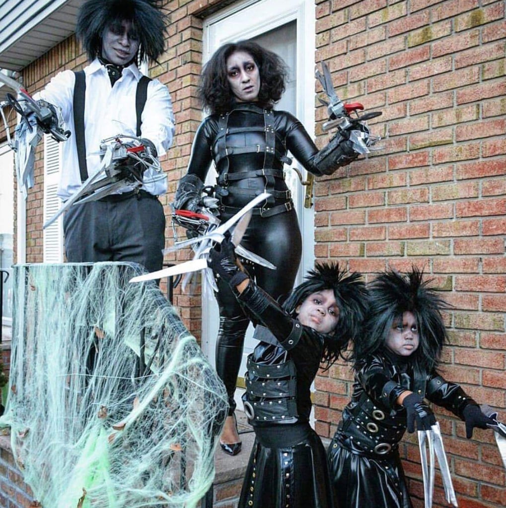 Edward Scissorhands Family Of 4 Halloween Costumes Popsugar Family Photo 22