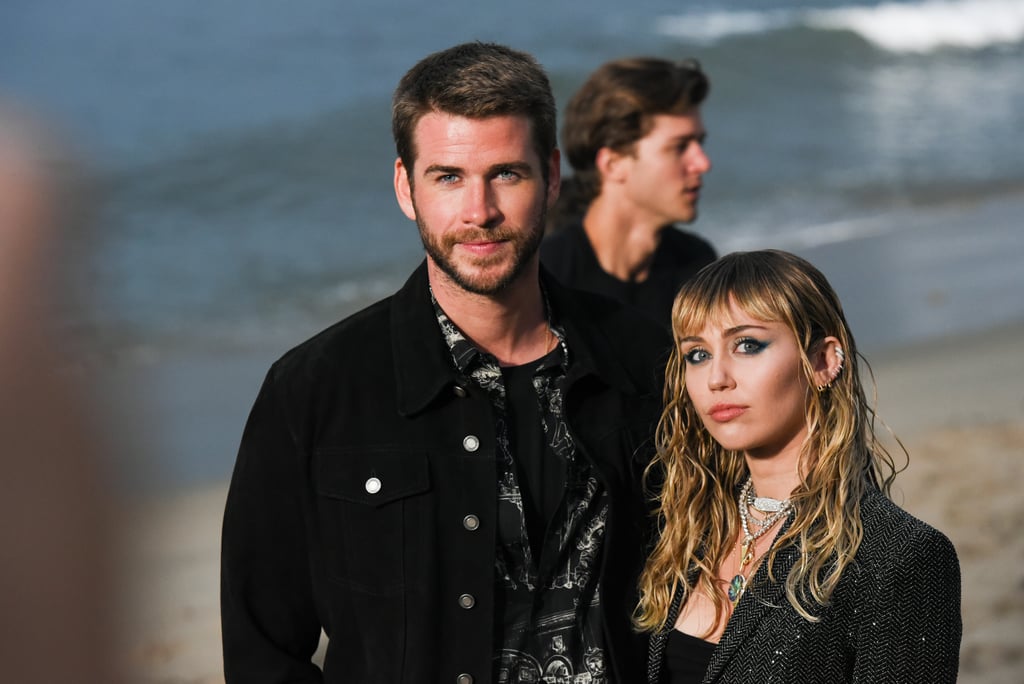 Miley Cyrus and Liam Hemsworth at Saint Laurent Show 2019