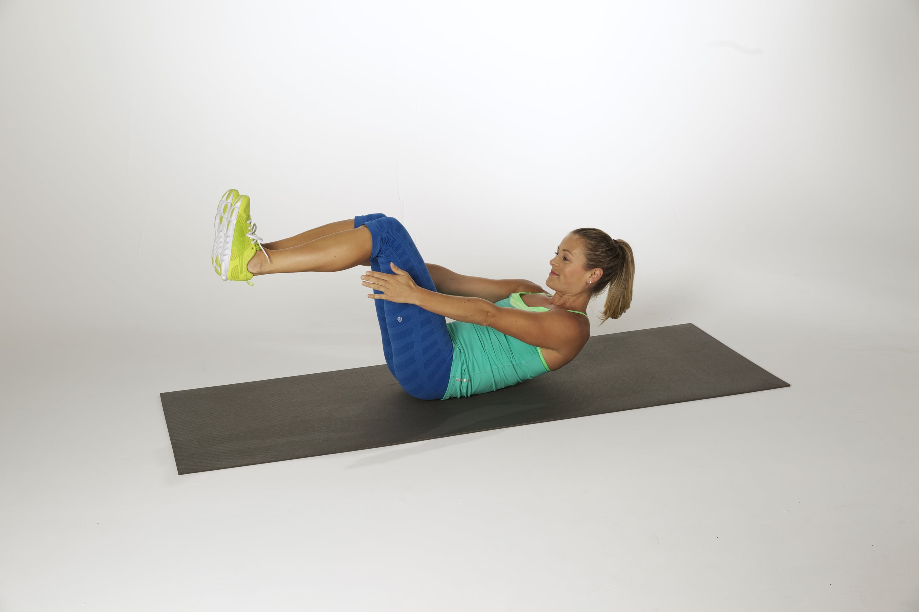 Tabletop shop crunches exercise