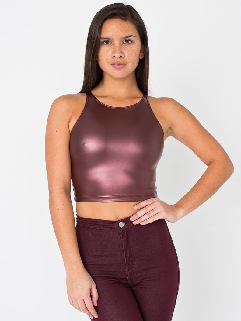 A Shiny Crop Top