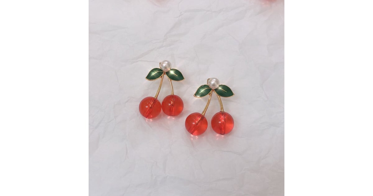 Monki store cherry earrings