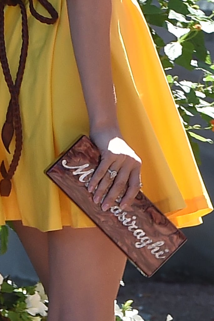 Postnuptials, She Debuted Her Own Edie Parker Monogrammed Clutch