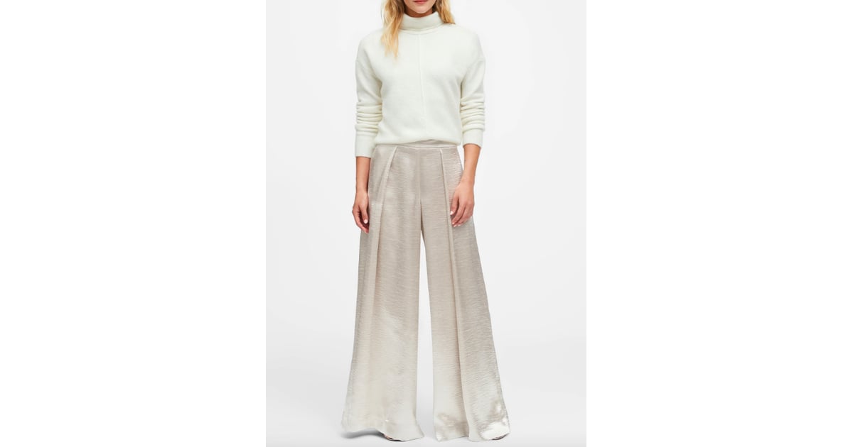 High-Rise Wide-Leg Satin Pant | New Year's Outfit Ideas That Aren't ...
