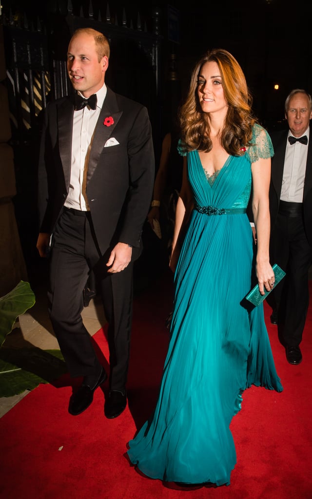 Kate Middleton Blue Jenny Packham Gown 2018