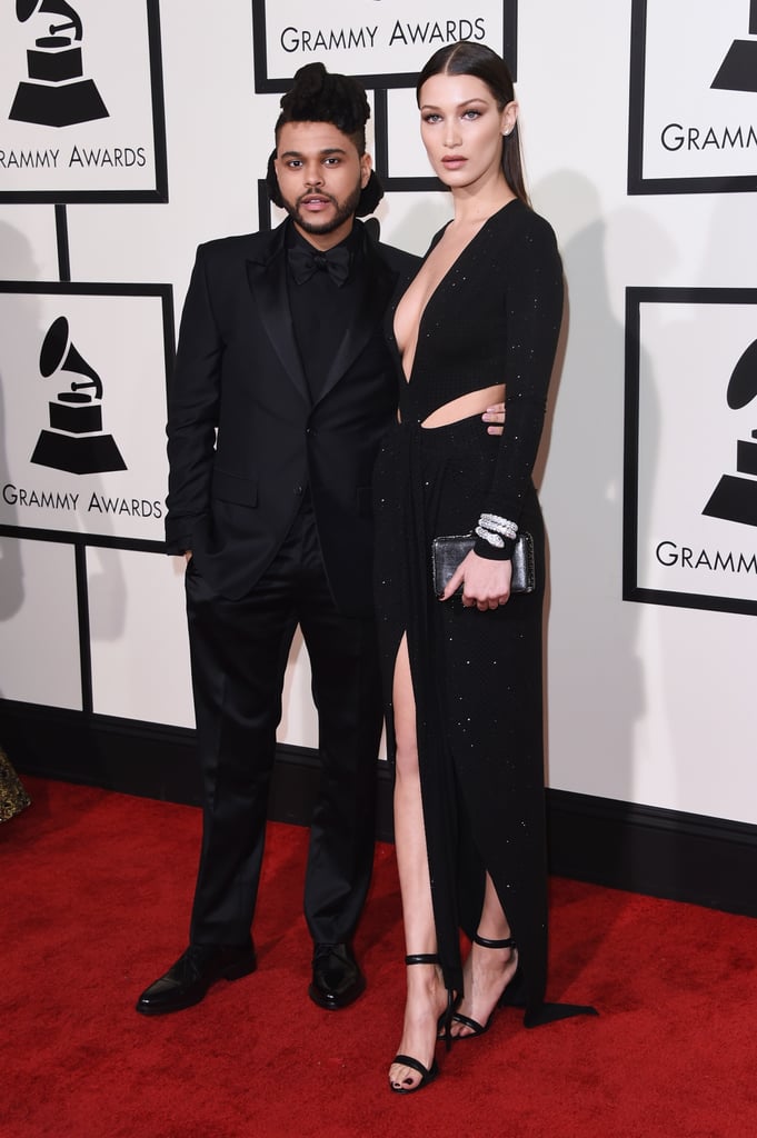 The Weeknd and Bella Hadid at the Grammys 2016