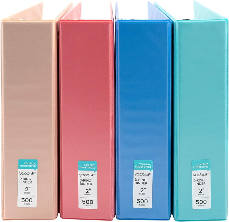 Binders: Yoobi 3-Ring Binder Set