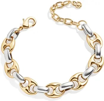 Heavy Metal: BaubleBar Mariner Chain Link Bracelet