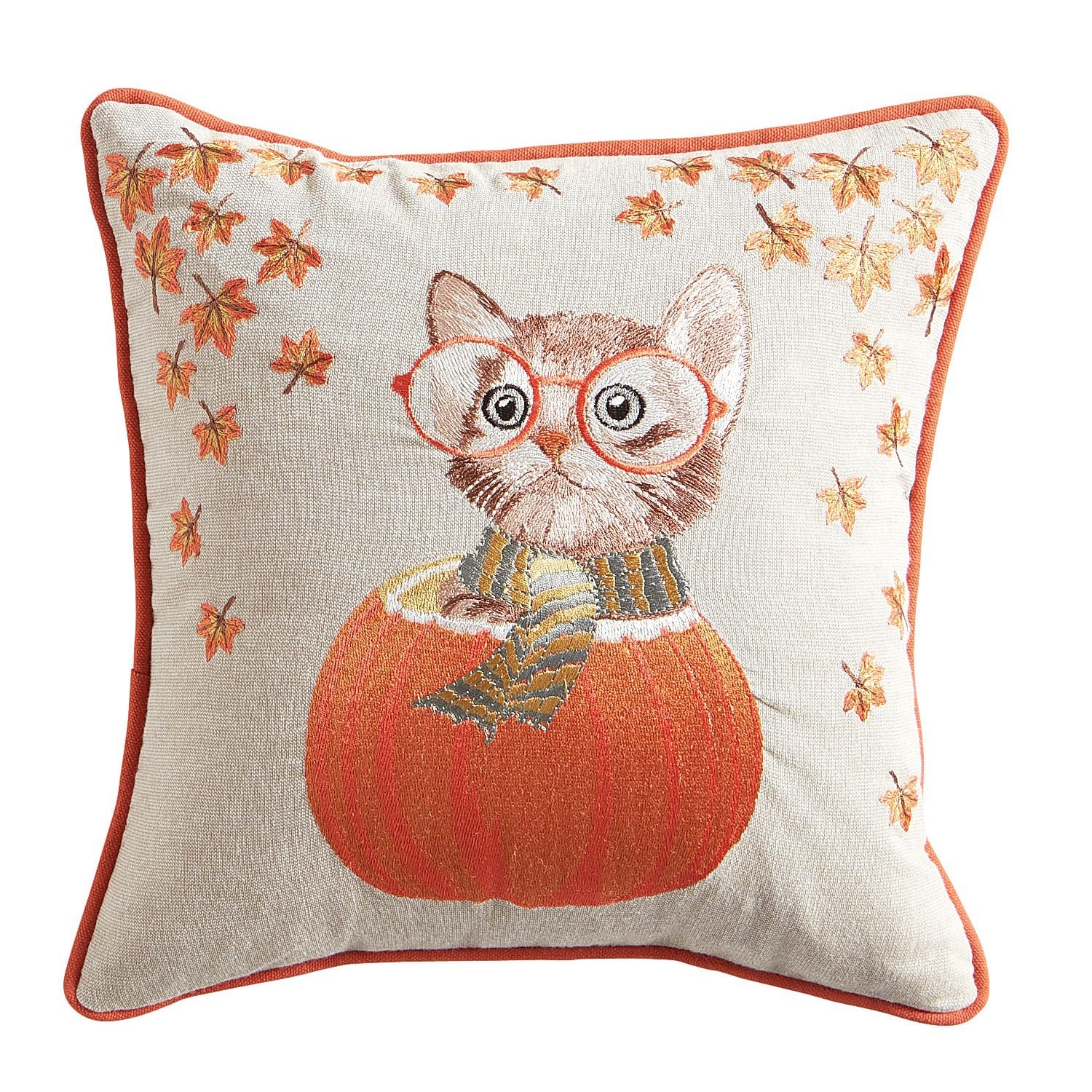 Pier 1 pumpkin pillow store
