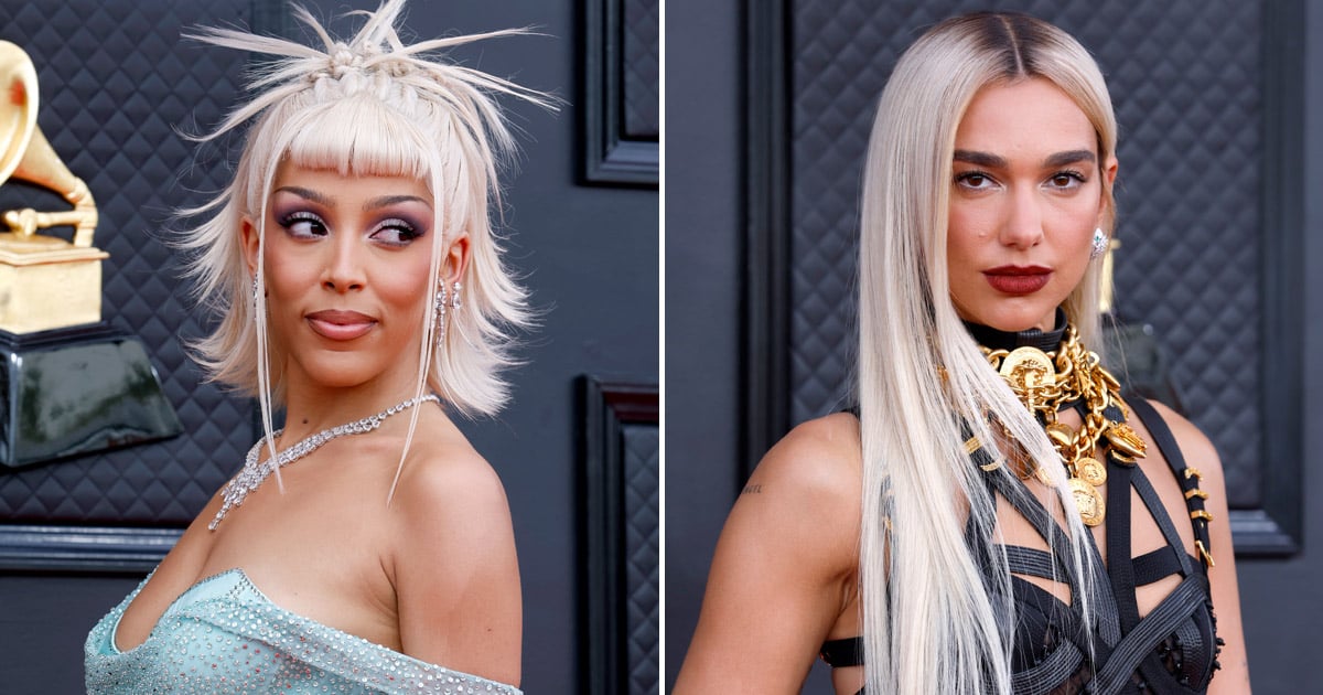 Dua Lipa and Doja Cat’s Matching Sheer Outfits Photos