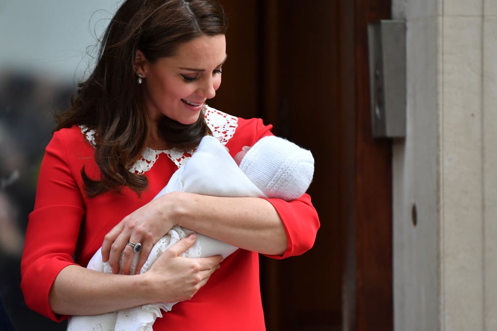 Kate Cradled the New Royal Baby While Sporting Some Seriously Bouncy Curls