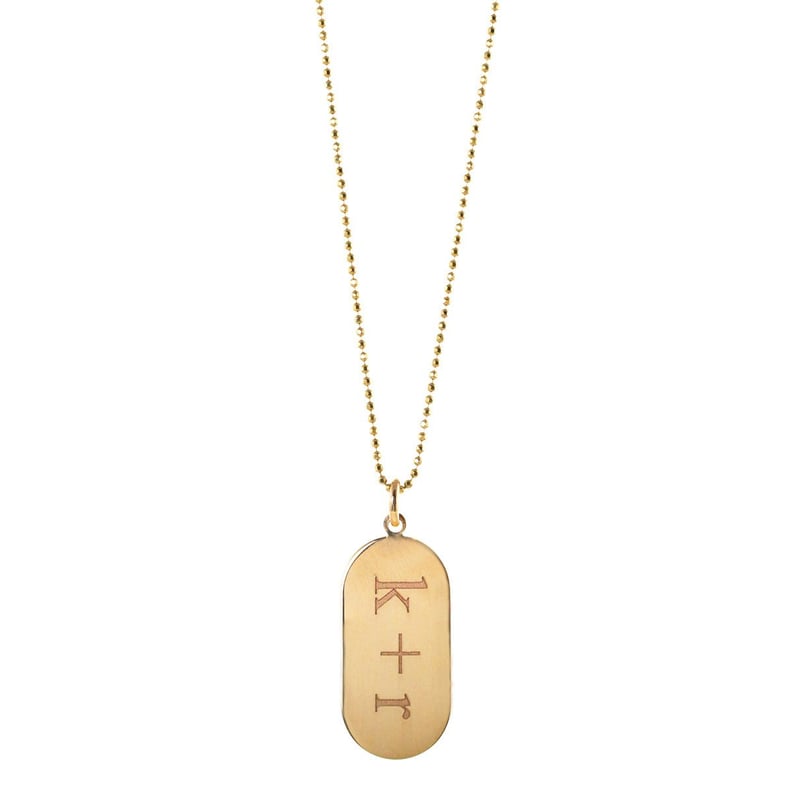 Zoë Chicco 14k Oval Disc Necklace