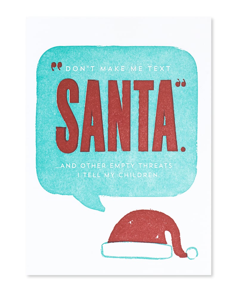 Empty Threats Christmas Card