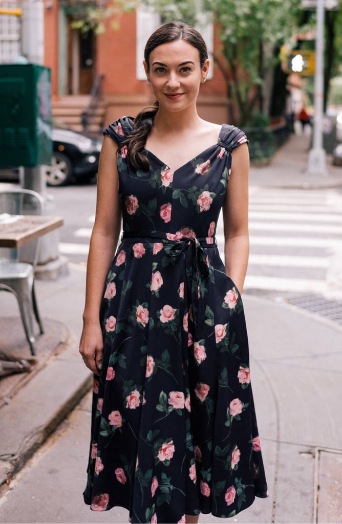 Gal Meets Glam Collection Sadie Cowl-Back Satin Dress