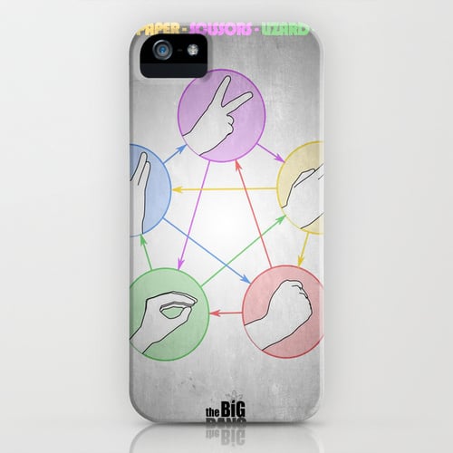 Show off your rock, paper, scissors, lizard, Spock skills with this iPhone case ($35).