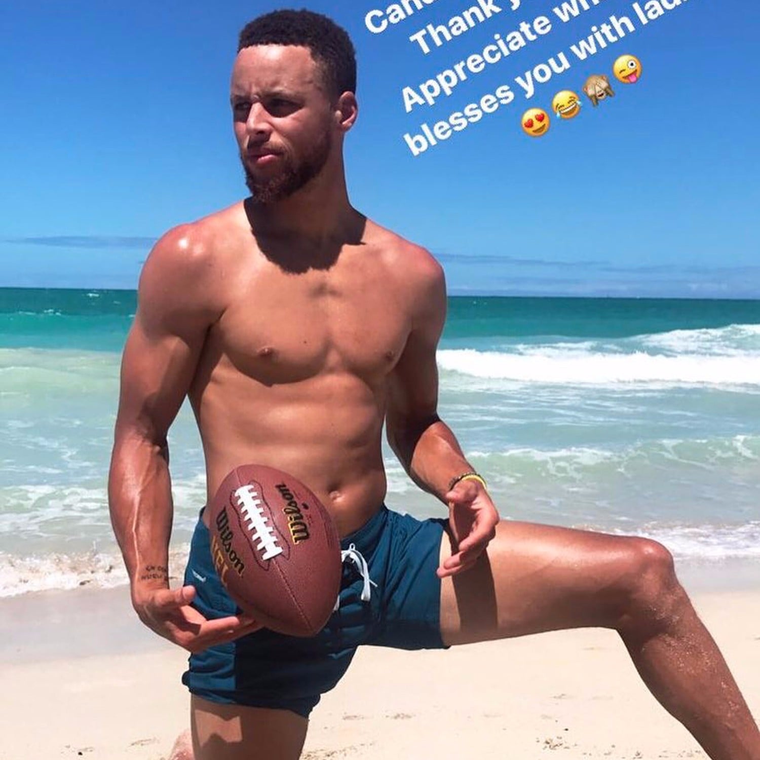 stephen curry without a shirt