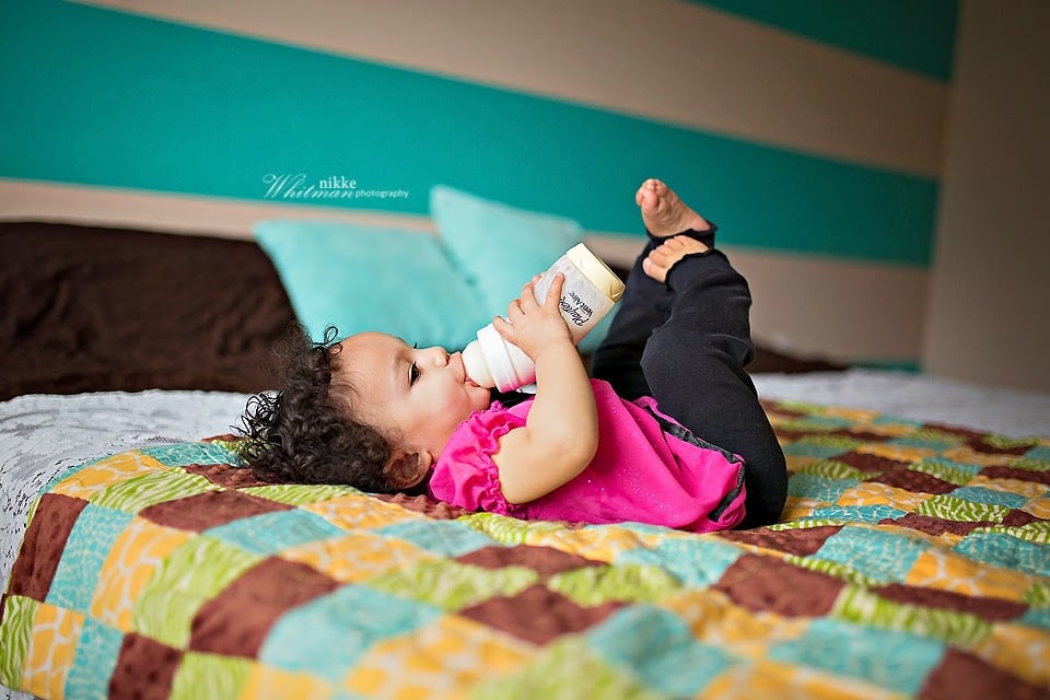 Bottle-Feeding Baby Photos