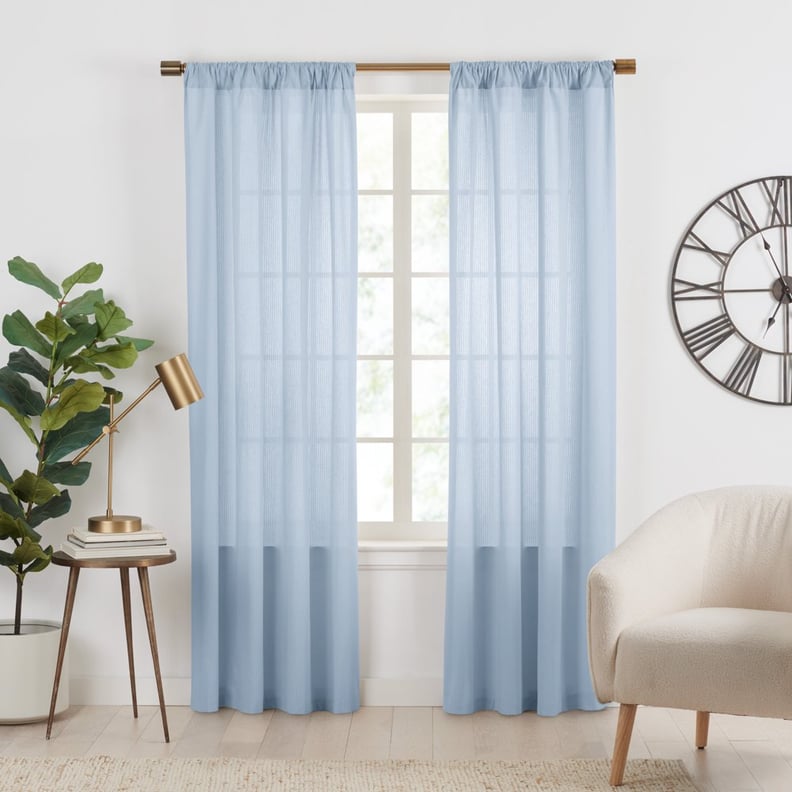 Gap Home Semi-Sheer Stripe Organic Cotton Window Curtain