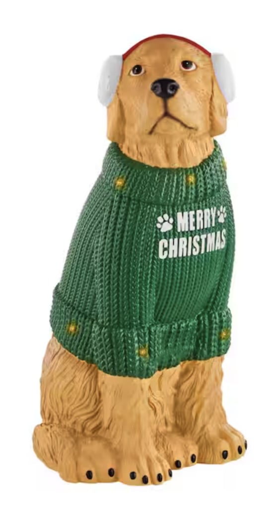 Home Depot's Golden Retriever Holiday Porch Greeter