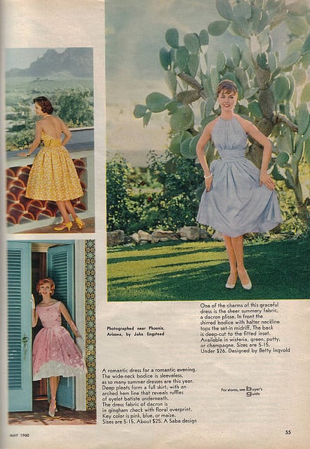 I'd wear one of these sweet Summer dresses.