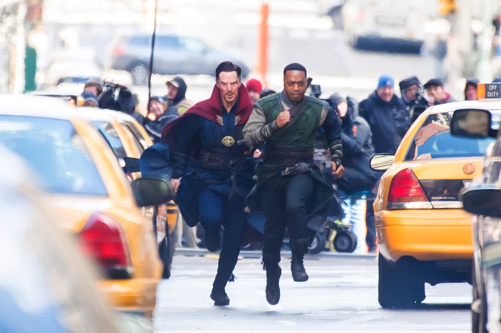 Benedict Cumberbatch Filming Doctor Strange Set Pictures