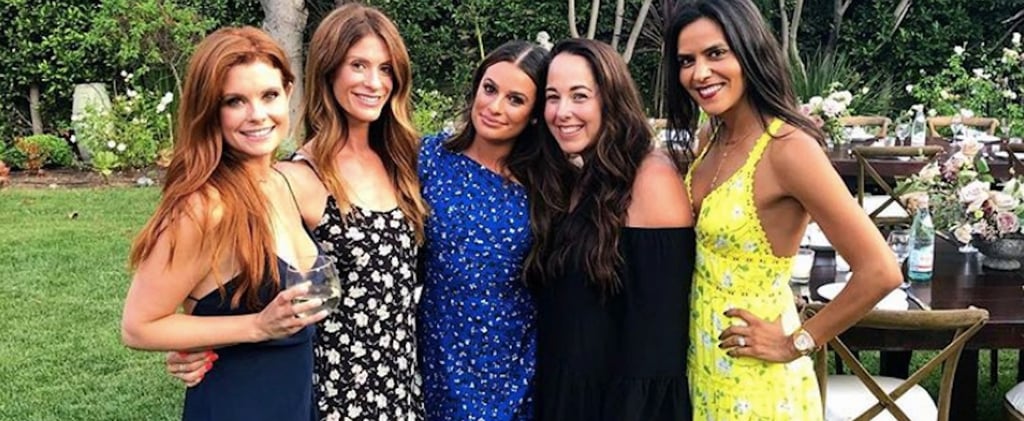 Lea Michele Engagement Party Dress 2018