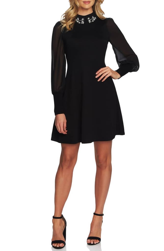 CeCe Embellished Collar Dress