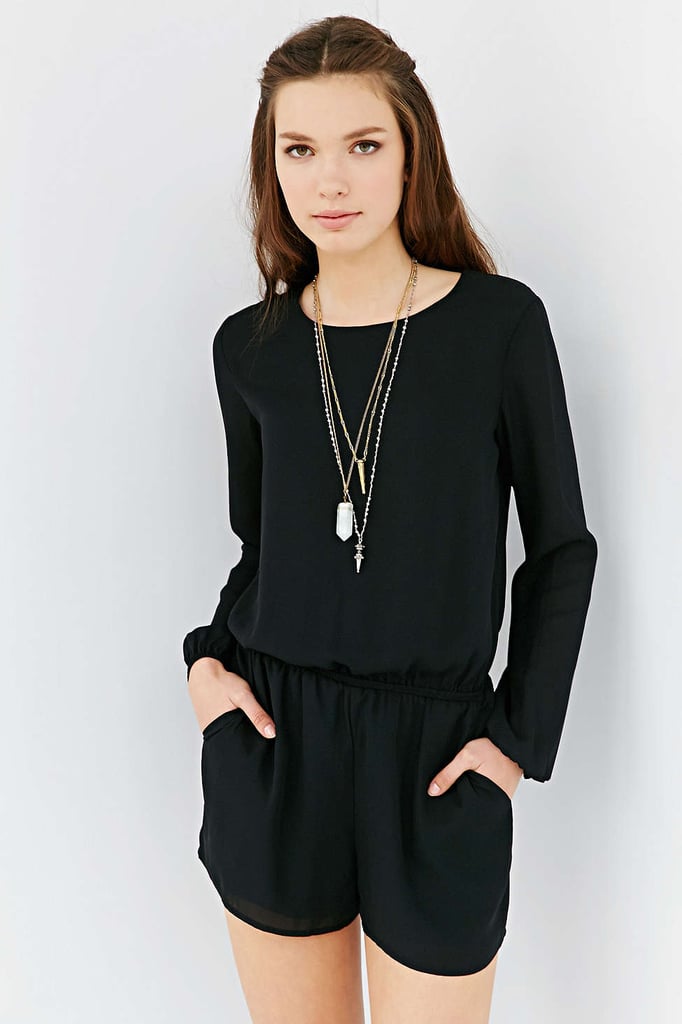 Lucca Couture Silky Open-Back Romper