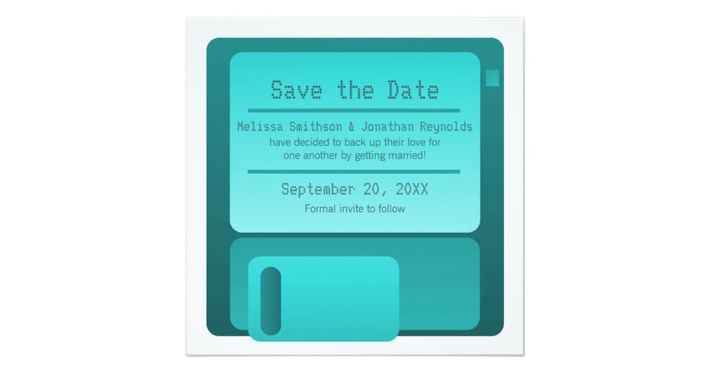 floppy disk save the date