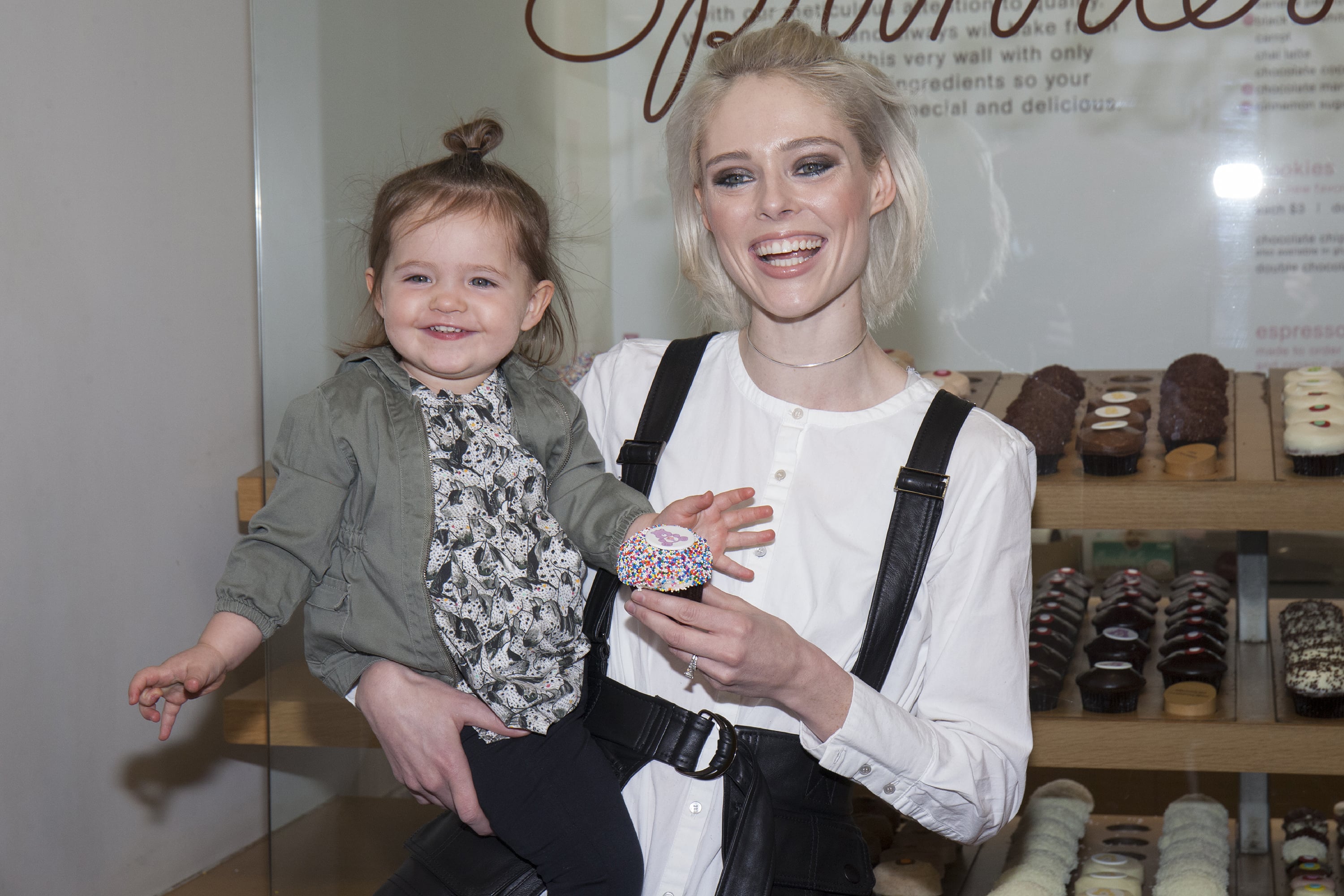 Coco Rocha and Daughter at Sprinkles Event in NYC Jan. 2017 POPSUGAR
