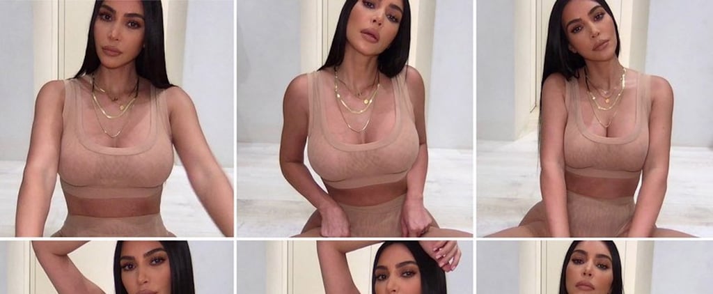 Kim Kardashian Models Skims Summer Mesh on Photo Booth